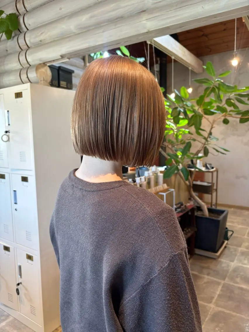 ショート ボブ カット ヘアカラー トリートメント 似合わせレイヤー/ Wカラー🧸こころのヘアスタイル