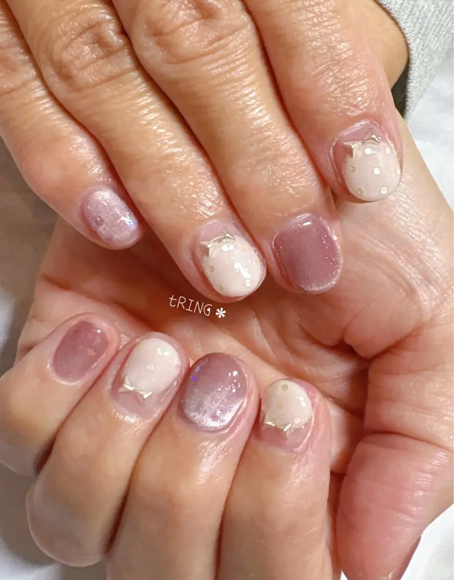 ネイル ハンドネイル tRING＊ しいの木台のネイルデザイン