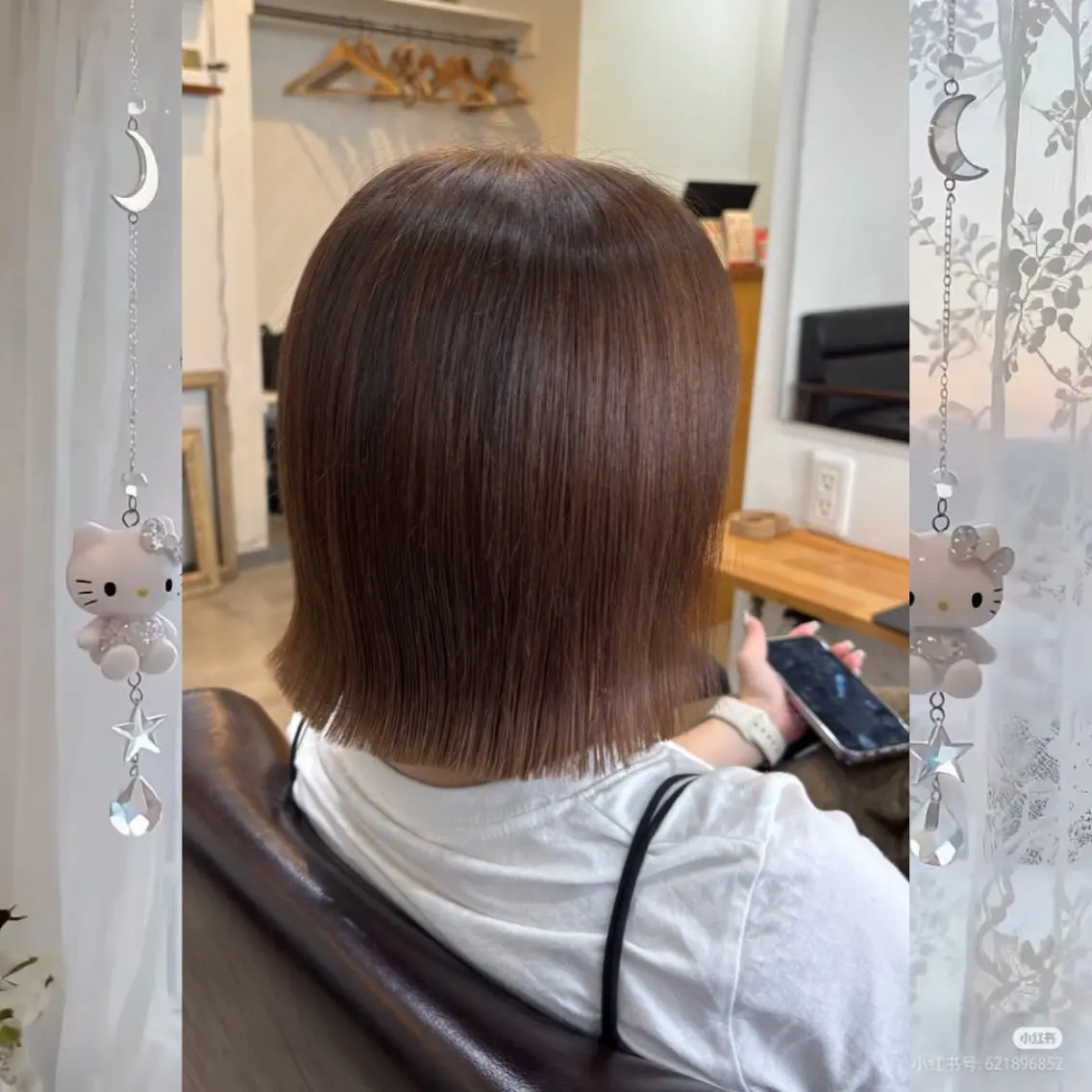 ミディアム カット ヘアカラー 河原 彩心【練習モデル】のヘアスタイル