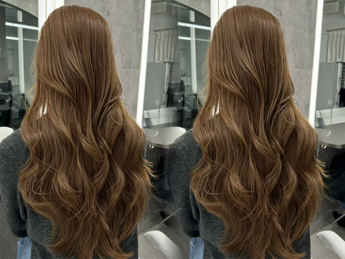 ロング カラー 天野 ひとみのヘアスタイル
