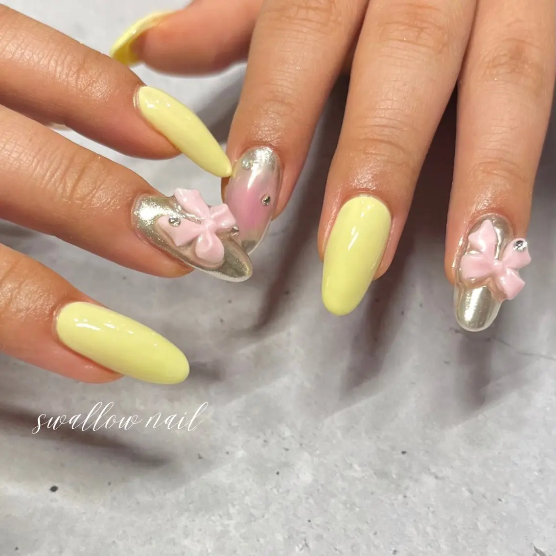 ネイル スワローネイル misatoのネイルデザイン