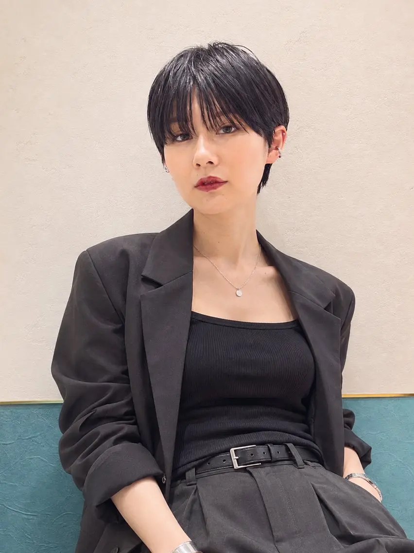 ショート ショートボブ ボブ ショートヘア カット ヘアカラー トリートメント ショート/ボブ 艶髪カラーTOSHIのヘアスタイル