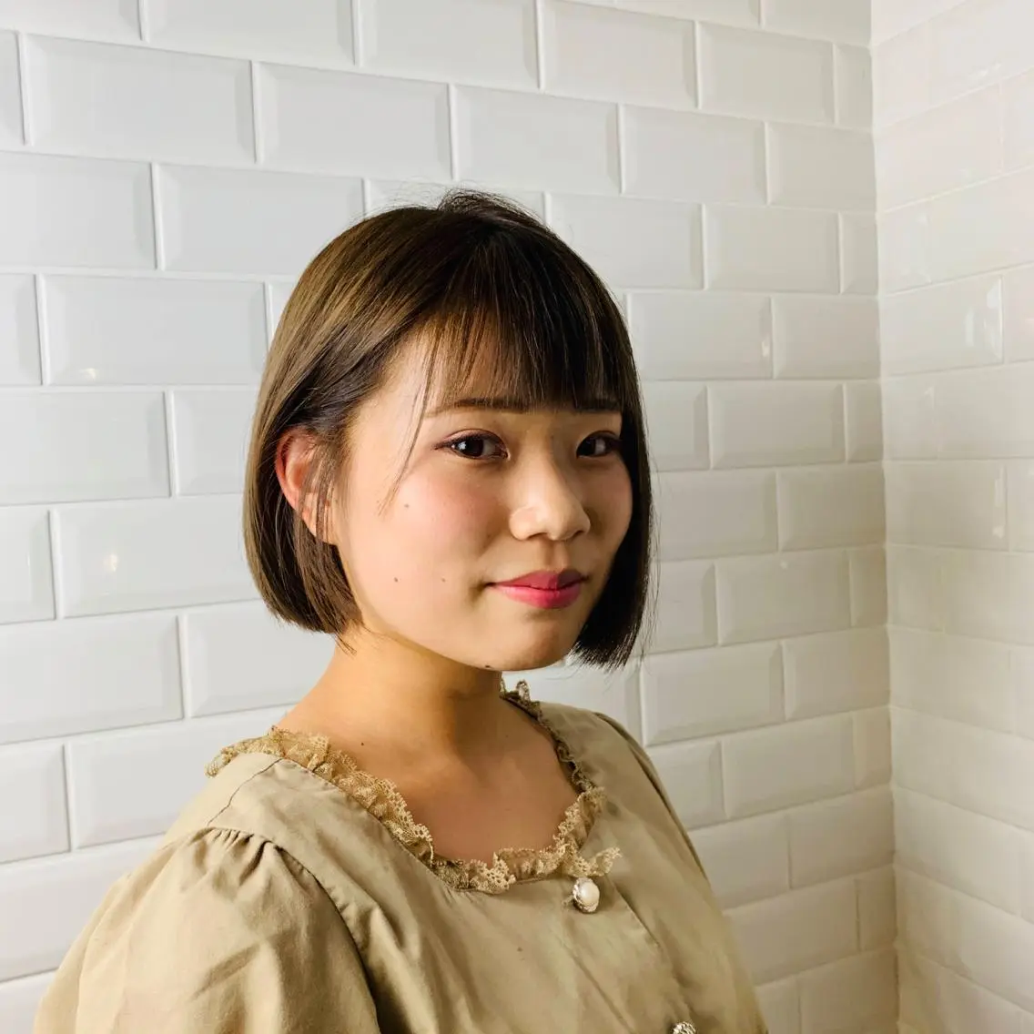 ショート カラー ヘアアレンジ ボブ appiis 柳田葵　横浜のヘアスタイル