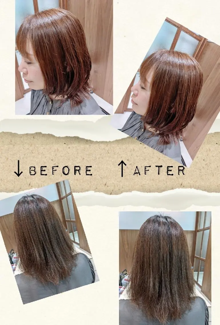 ONEcolor🌈グレイカラー◎プロテイン🌻2ステップシステムトリートメント🌈カット✨ハイダメージ毛の方必見🥰の写真