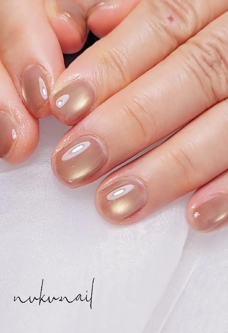 ネイル マグネットネイル ワンカラーネイル nuku.nail 　namiのネイルデザイン