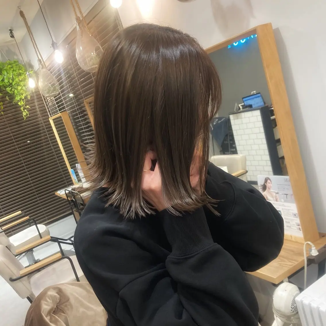 ミディアム 切りっぱなしボブ ボブ 🌈似合わせカット 中村隆寛のヘアスタイル