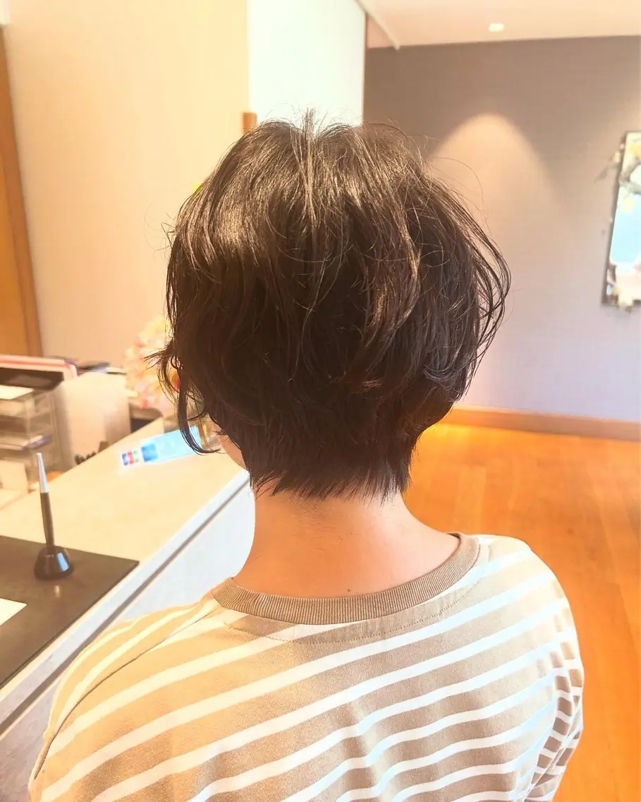 ショート ショートボブ ボブ ショートヘア 安藤 真衣香のヘアスタイル