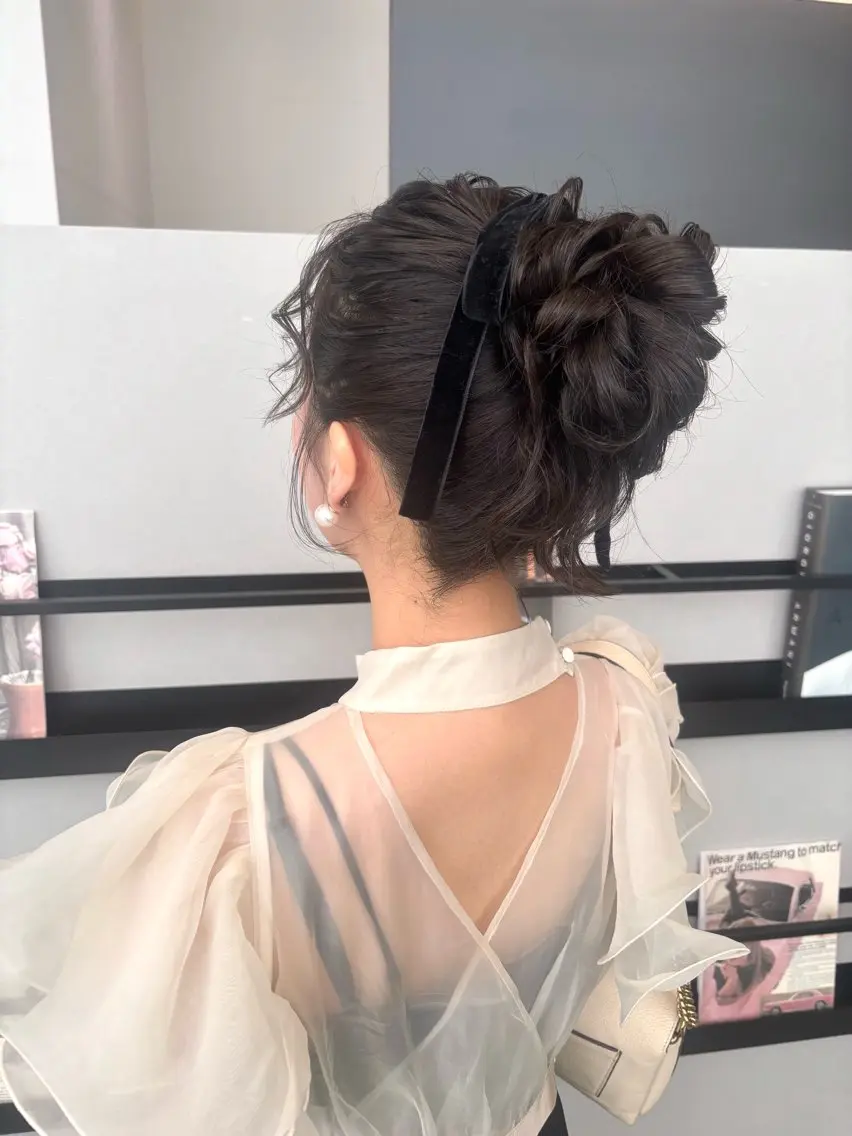 ロング カラー ヘアアレンジ ヘアセット 透明感カラー/ レイヤーkotonoのヘアスタイル