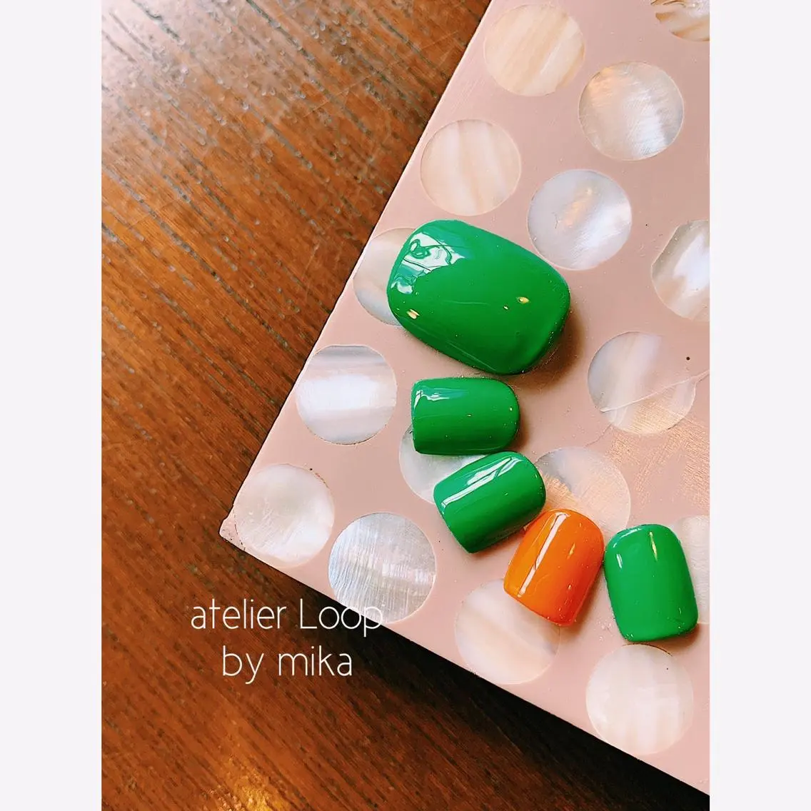 ネイル フットネイル ワンカラーネイル atelier Loop♪MIKAのネイルデザイン