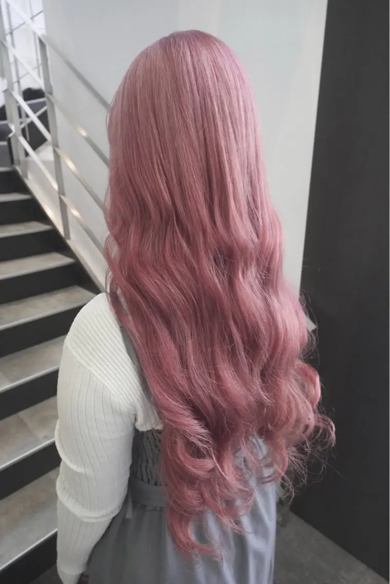 ロング ヘアカラー トリートメント ヘアセット yoshi ☆のヘアスタイル