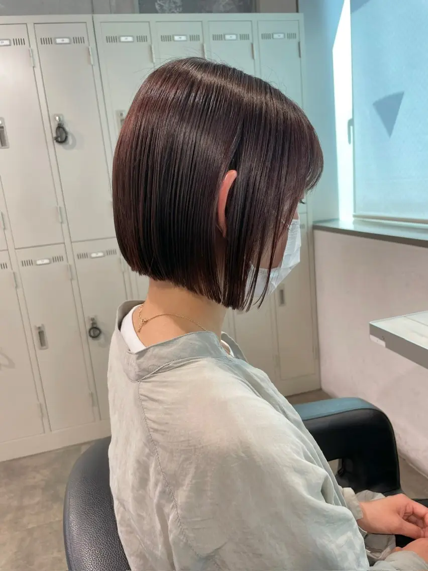 セミロング カラー ヘアアレンジ Over hair_ misakiのヘアスタイル
