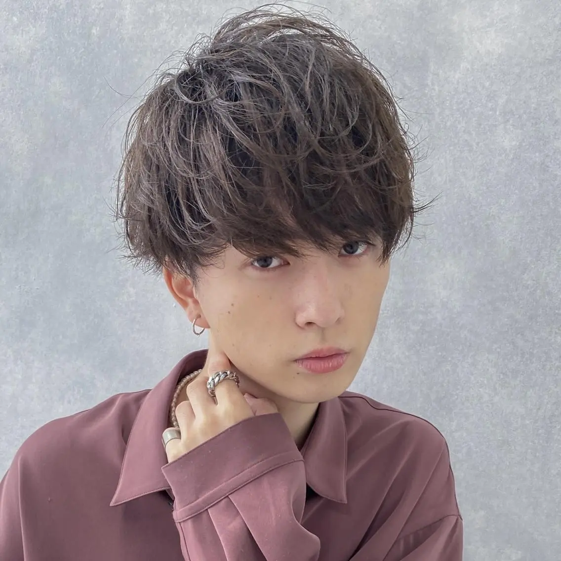 パーマ メンズ ショート カラー カット 縮毛矯正 Mens salon ANDYのヘアスタイル