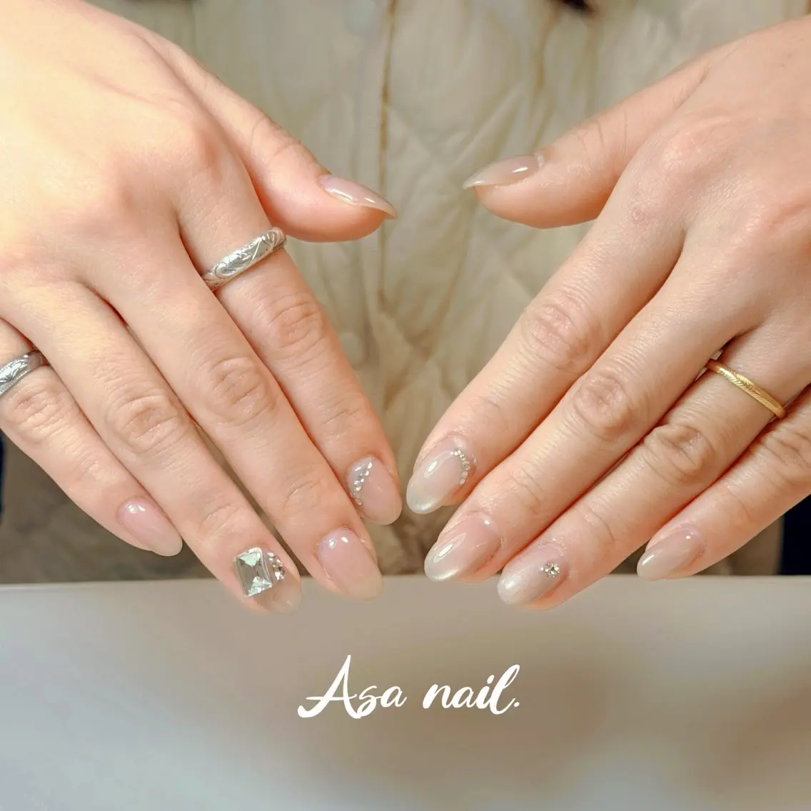 ネイル ジェルネイル マグネットネイル ハンドネイル Asa Nail 亀戸 平井のネイルデザイン
