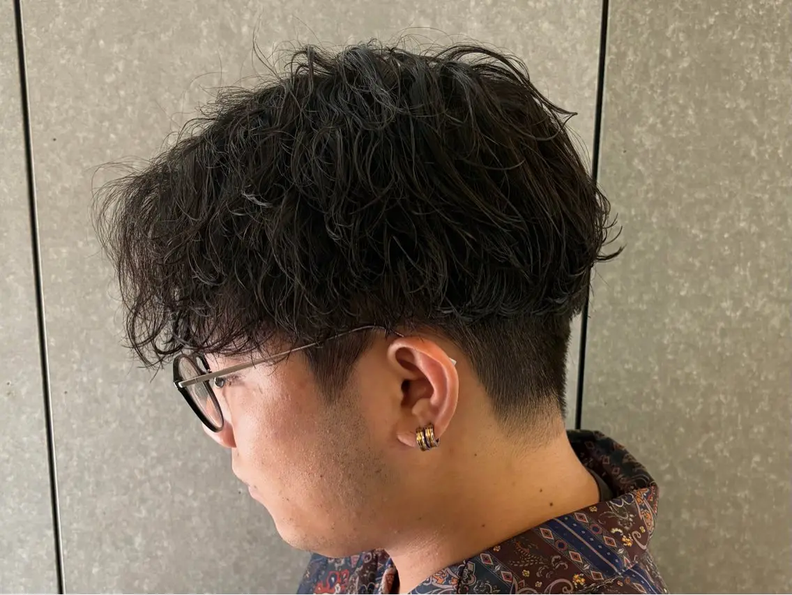 パーマ メンズ 【束感セット】 あおいのヘアスタイル