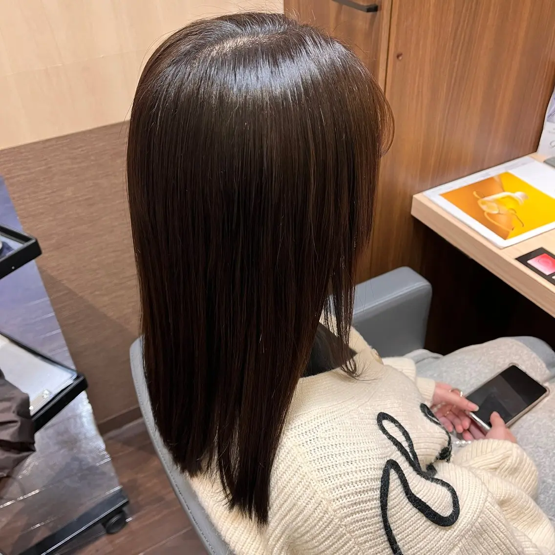 セミロング カラー ブラウンカラー 透明感カラー 池亀はるな/府中/ モデル募集中🌺のヘアスタイル