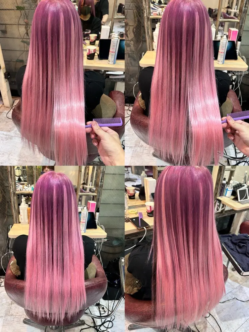 ロング カラー コンドウ リュウのヘアスタイル