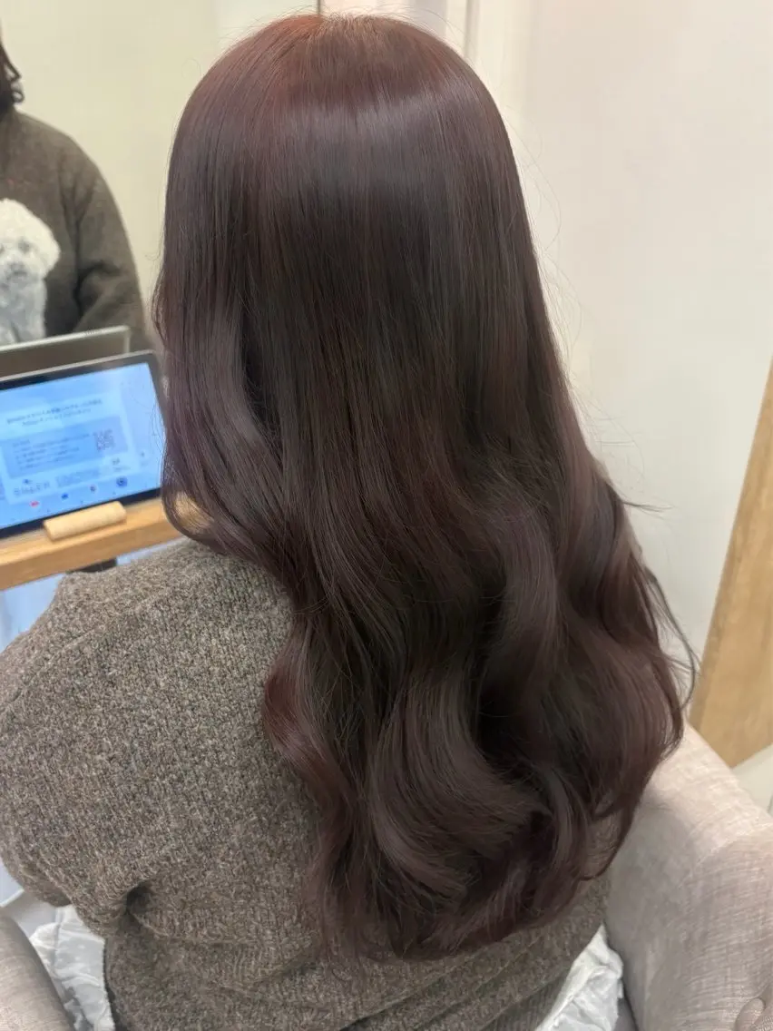 ロング カラー ブラウンカラー ピンクカラー ピンクブラウン Haruka ハルカのヘアスタイル
