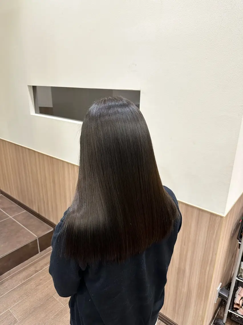 セミロング カラー ブリーチ 透明感カラー グレージュ ブリーチなしカラー オレンジ 佐藤功真/ ブリーチなしカラーのヘアスタイル