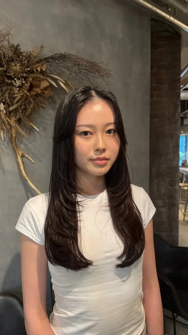 ロング カット みく💖レイヤー／海 外ヘア🇺🇸❤️のヘアスタイル