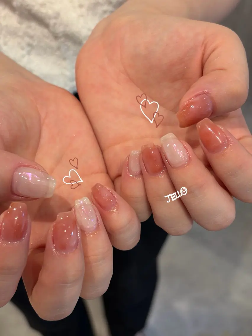 ネイル ハンドネイル もも🍑JELLO 表参道NAILのネイルデザイン