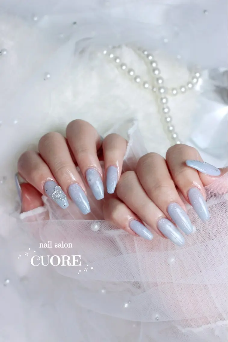 ネイル オフィスネイル ワンカラーネイル シンプルネイル 春ネイル ハンドネイル nail salon CUOREのネイルデザイン