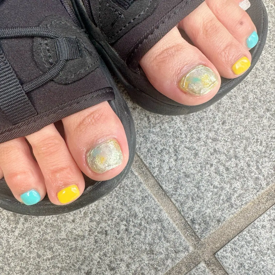 ネイル クリアネイル フットネイル 氷ネイル・うるうるネイル 韓国ネイル 大理石ネイル(マーブル) 🪞KAPE NAIL 🪞のネイルデザイン
