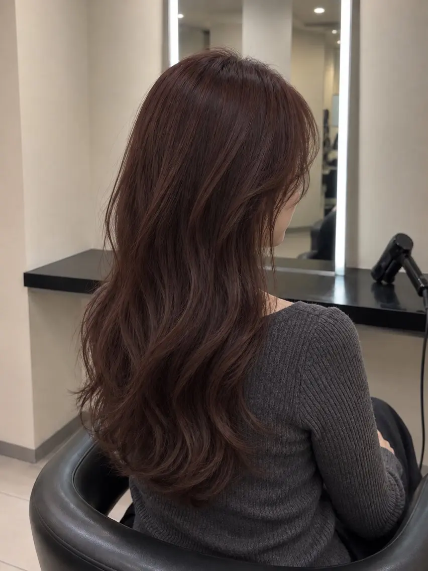 ミディアム カラー ブラウンカラー トリートメント 🌈ウルトワ水素 髪質改善naru🌈のヘアスタイル