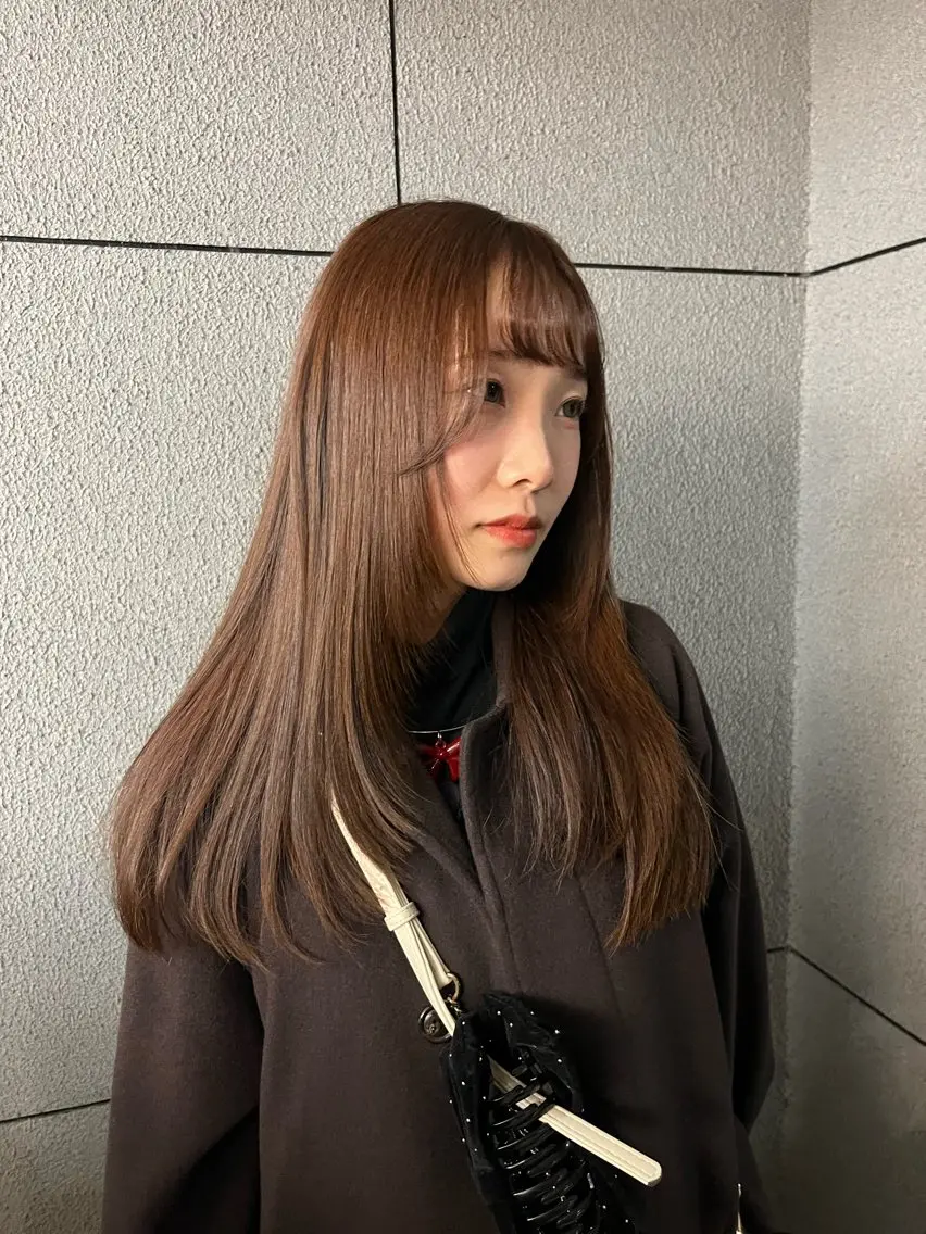 ロング カット Sanaダブルカラー ✨️パルコ徒歩1分のヘアスタイル