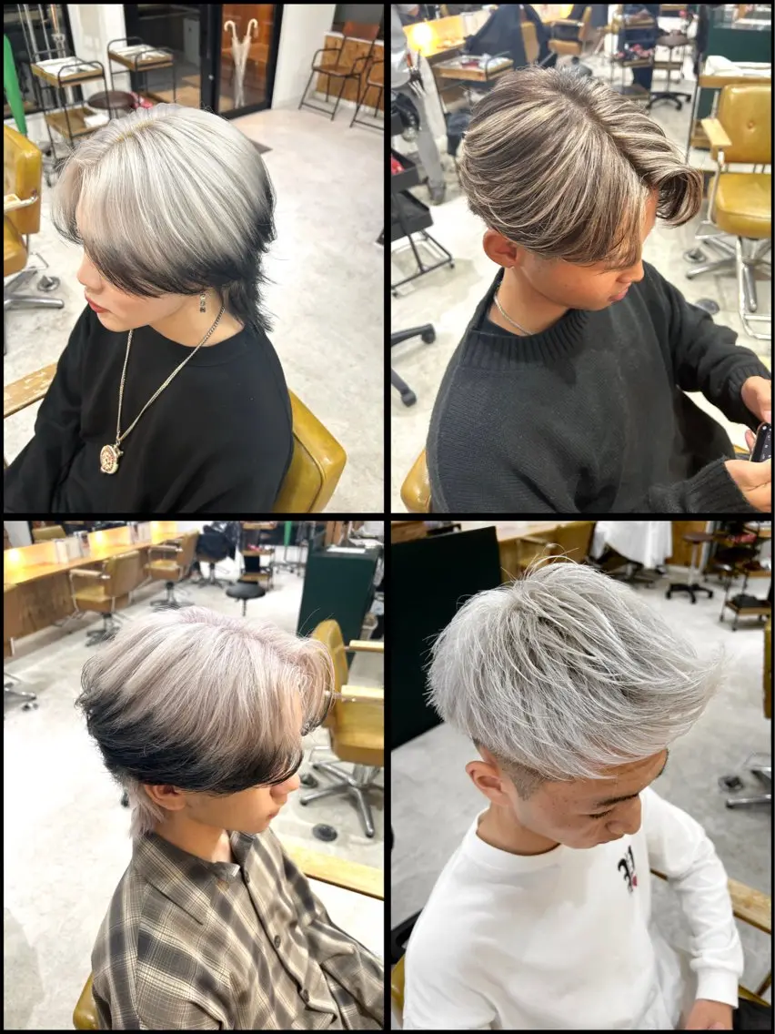 《1日一名様限定価格》メンズカット＋Wカラー（ブリーチ有）の写真