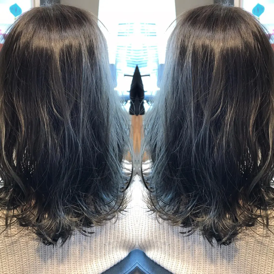 ミディアム カラー 透明感カラー ヘアカラー 大久保 隆蔵のヘアスタイル