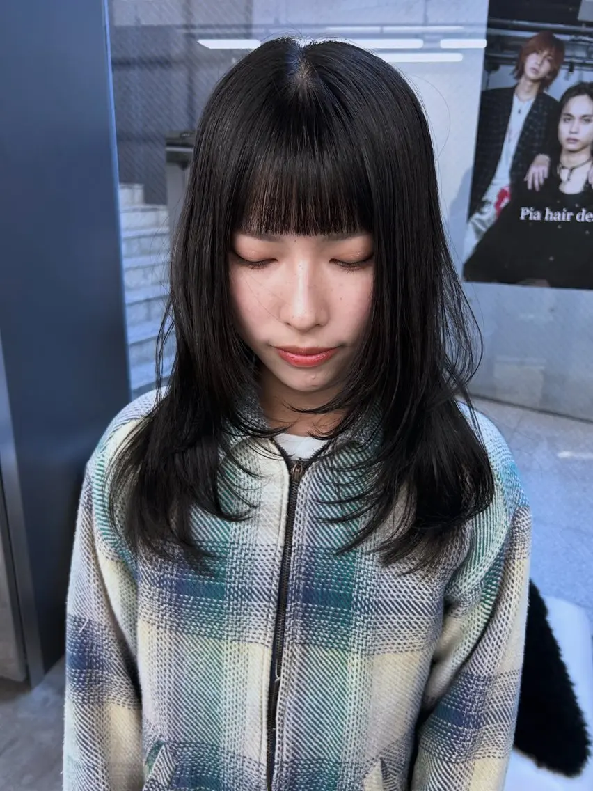 セミロング カット Pia ツボイ ケイタのヘアスタイル