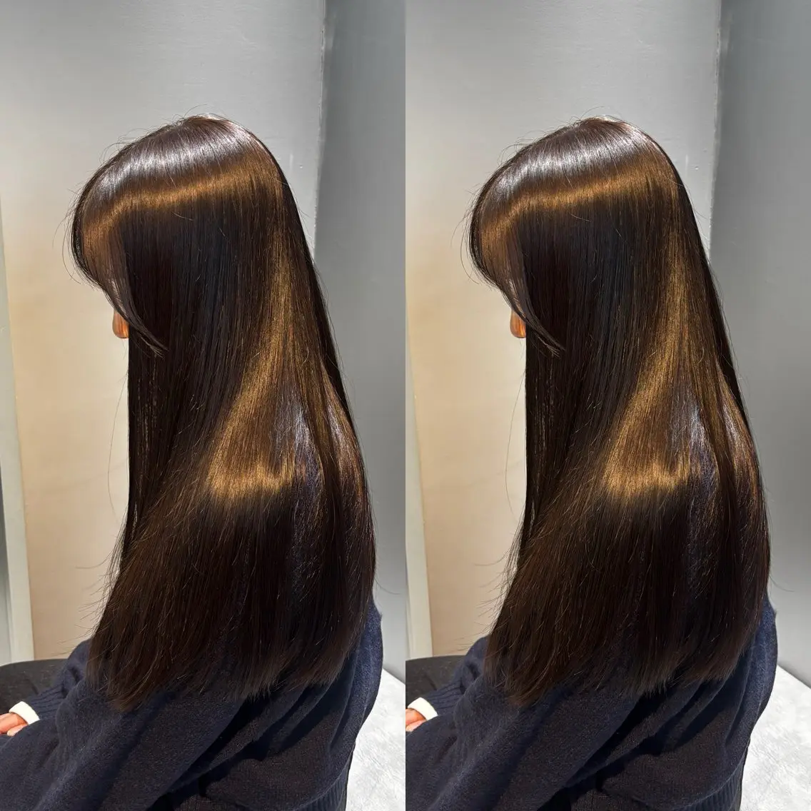 ロング カット ヘアカラー 縮毛矯正 トリートメント 今話題の艶髪矯正 美艶カラー/FUKAのヘアスタイル