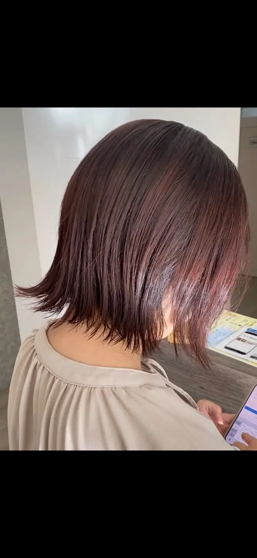 ショート カラー ブラウンカラー 🫧おおにし みか🫧のヘアスタイル
