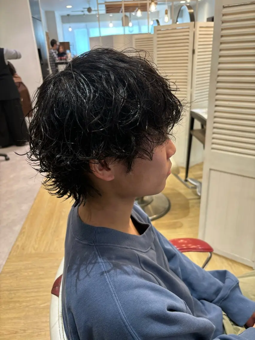 【人気No.3】カット+シャドウパーマ+トリートメント🔥の写真