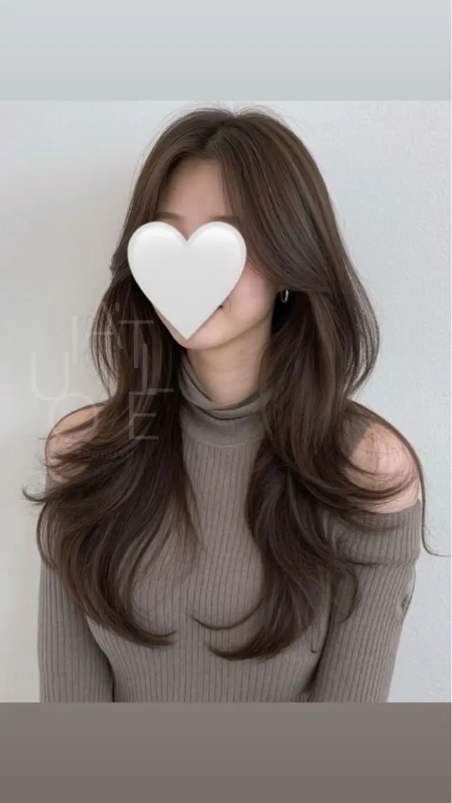 ロング 韓国風ヘア レイヤーカット ロング カット メンズ特化/レイヤー 垢抜け/表参道のヘアスタイル