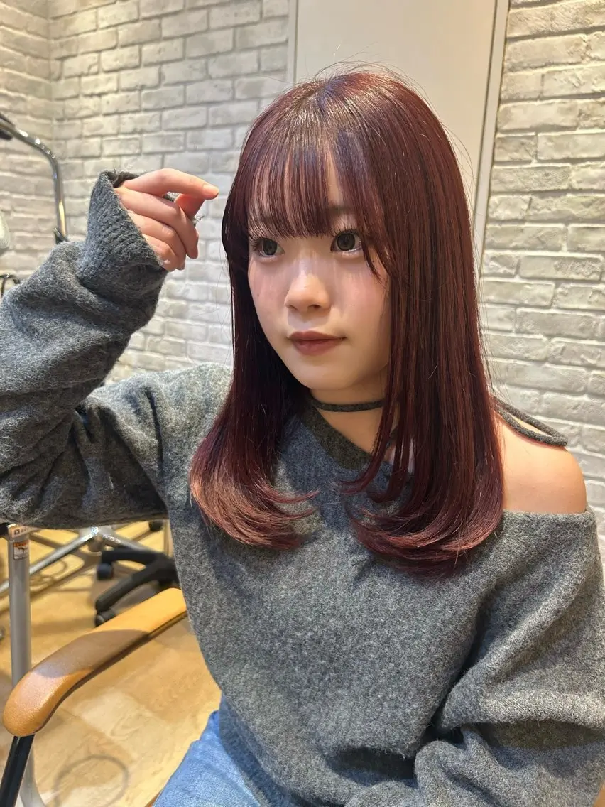 ミディアム カラー カット 🫧レイヤー/ 上野 /Yuuka🐈⬛のヘアスタイル