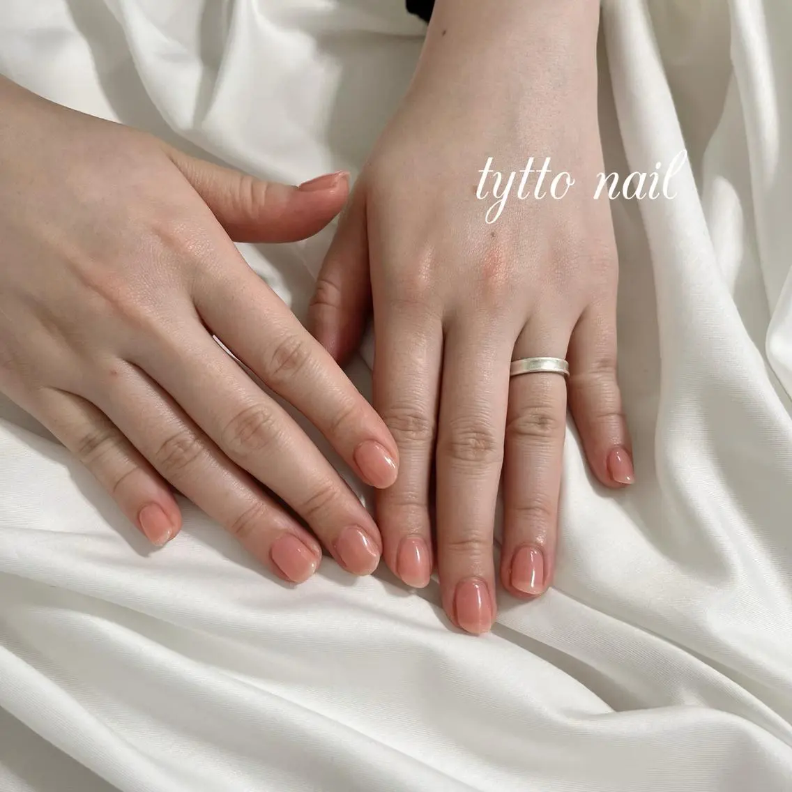 ネイル オフィスネイル ワンカラーネイル ピンク シンプルネイル ハンドネイル tytto nail ❤︎‪‪eri‪‪のネイルデザイン