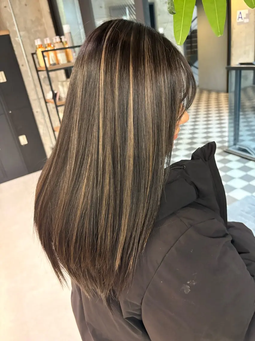 ロング カラー ハイライトカラー ハイライト ヘアカラー ♡ハイライトカラー shinri♡のヘアスタイル