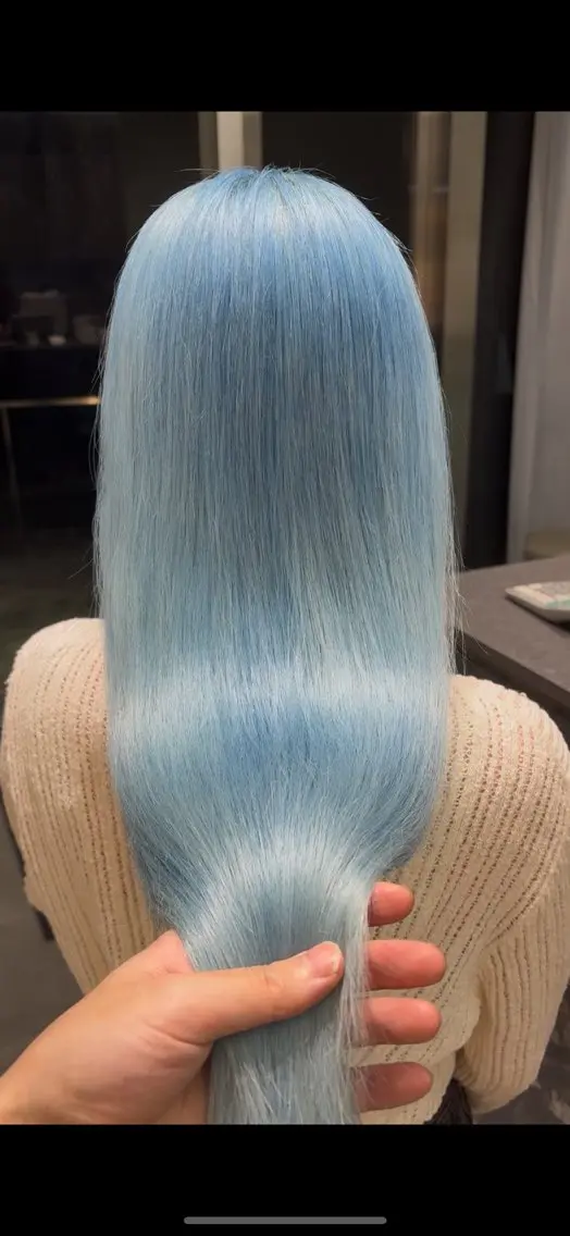 ロング カラー カット ヘアカラー トリートメント れい🫧 ハイトーン特化のヘアスタイル