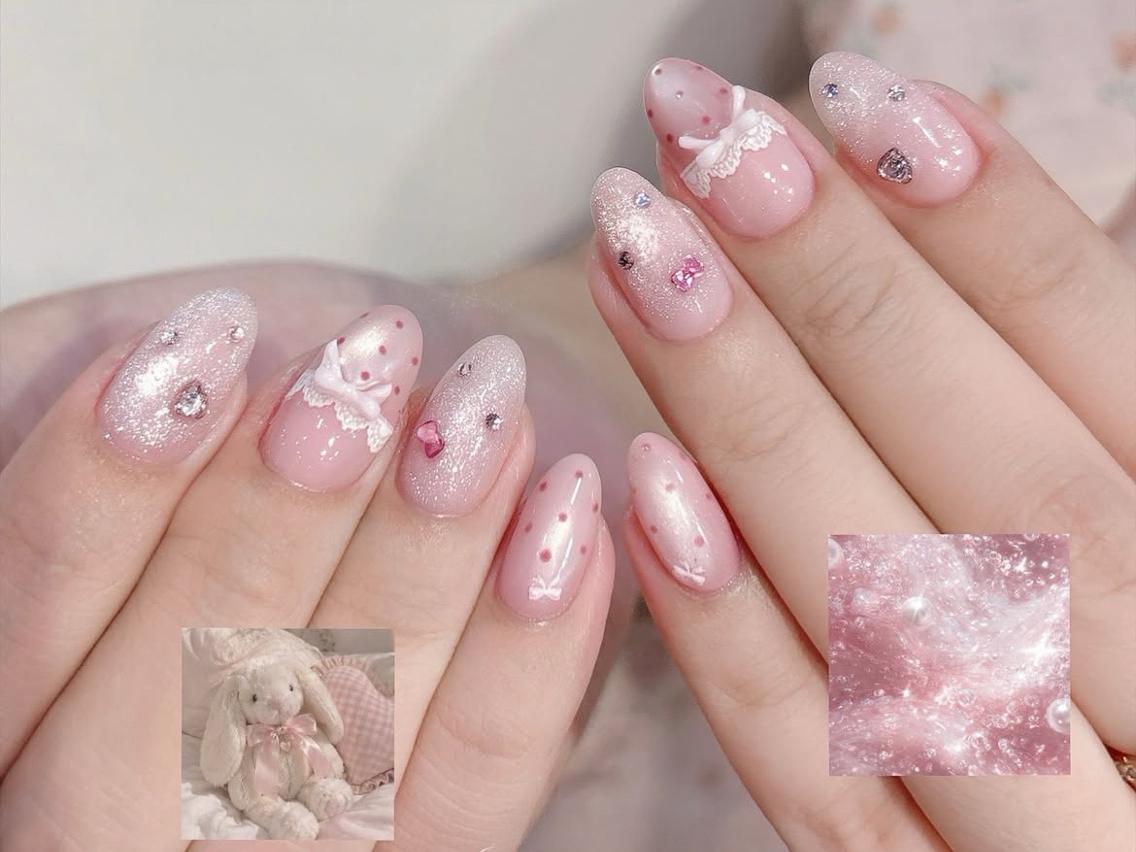 ネイル ボルドー ブラウン 長さ出し フットネイル フレンチネイル ハンドネイル ハンドケア NEW NAIL池袋 韓国・ワンホンネイルのネイルデザイン