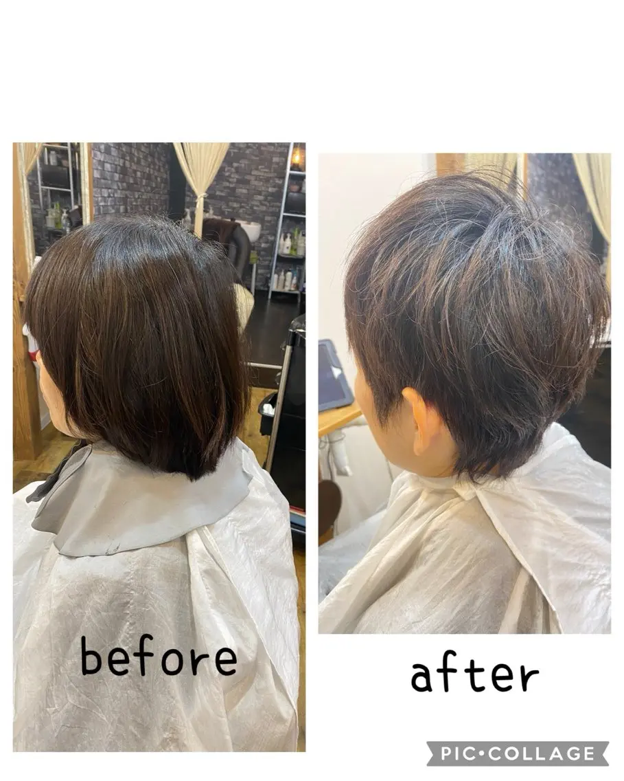 ショート ハンサムショート ショートヘア ひばりヶ丘美容室 カット石井里佳のヘアスタイル
