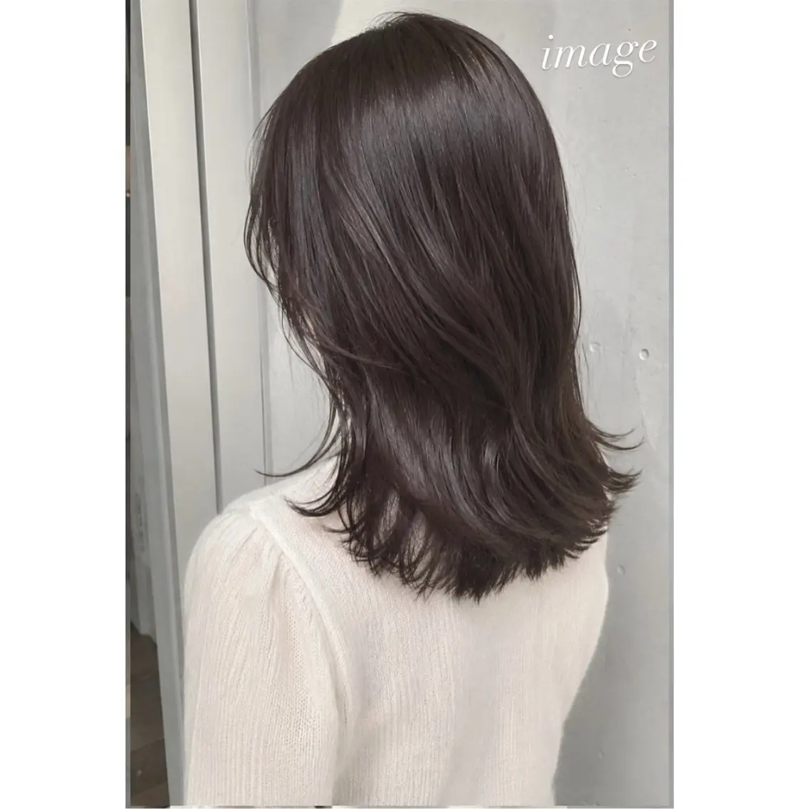 ミディアム カラー 💙水光ヘアカラー / リナ🦋‪🫧のヘアスタイル