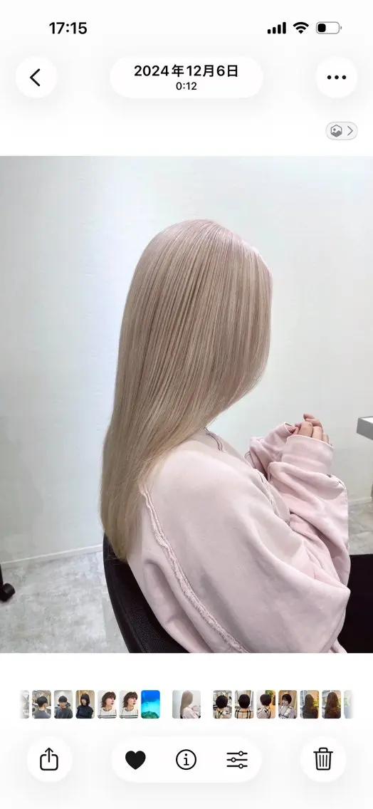 ロング カラー ヘアカラー トリートメント Ｖｉｏｔ  銀座 樋口 桃佳のヘアスタイル