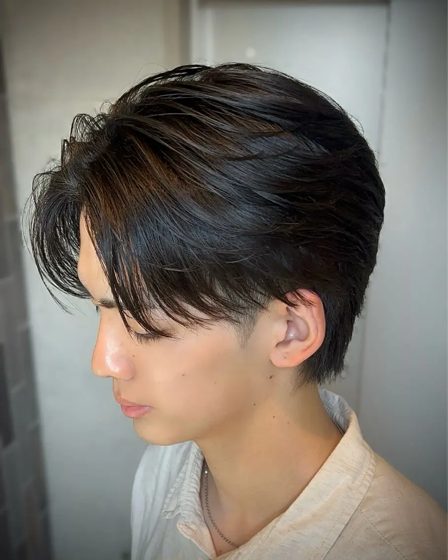 メンズ センターパート カット パーマ ❤️🔥Ai/メン ズカット❤️🔥のヘアスタイル