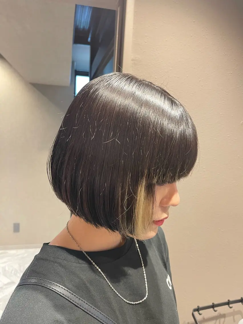 ショート カラー ブロンド ヘアカラー 高品質シールエクステ /艶髪/HIROのヘアスタイル