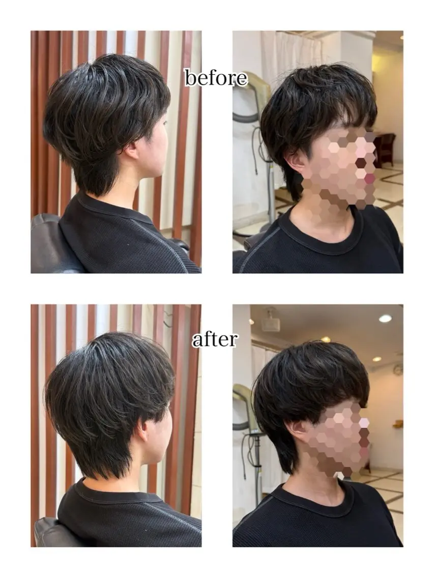 ミディアム メンズ 飯塚 美羽のヘアスタイル