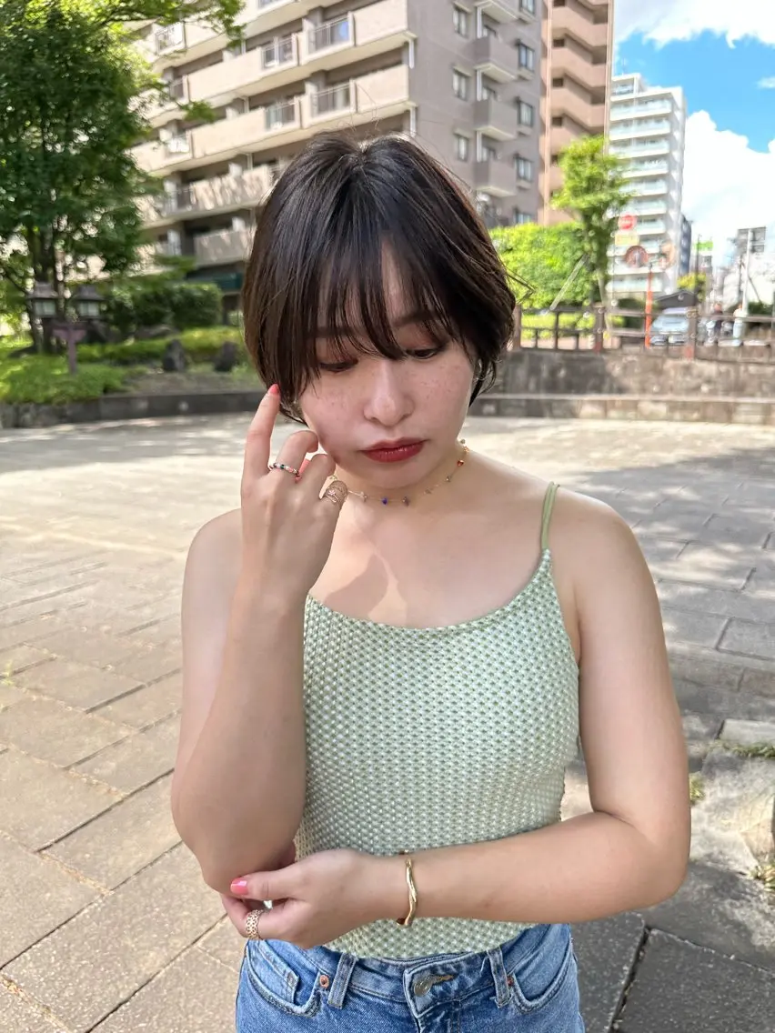 ショート ショートヘア 小顔カット カット ヘアカラー トリートメント ヘッドスパ 縮毛矯正/レイヤー taiga🐯のヘアスタイル