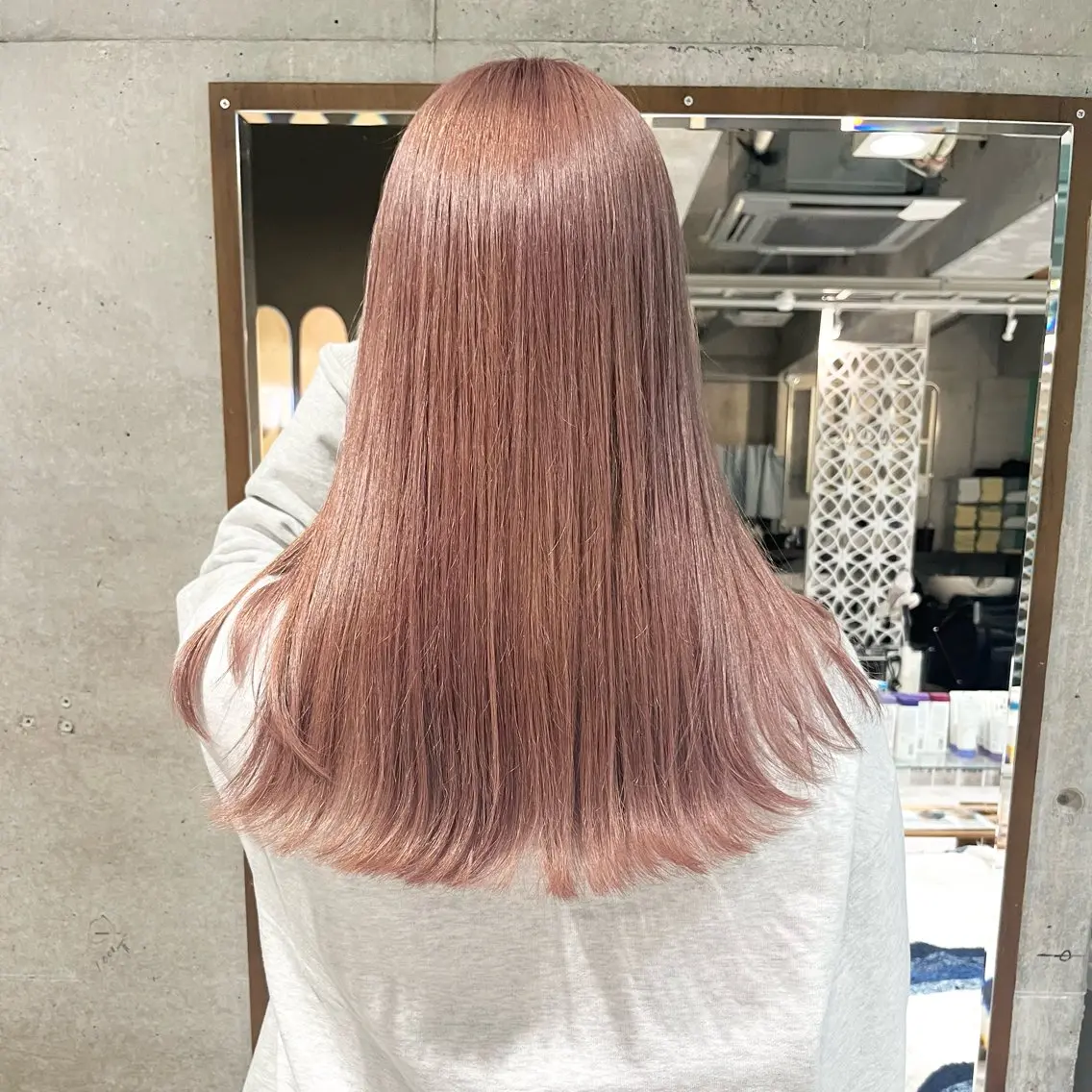 セミロング カラー 堺 鳳 ママ美容師 yukariのヘアスタイル