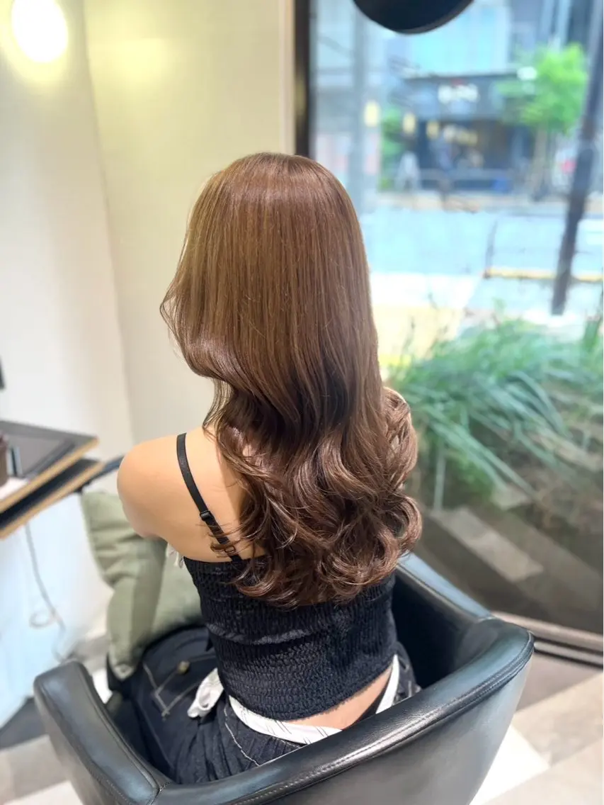 カラー ヘアカラー 透明感カラー🤍 RIHOのヘアスタイル
