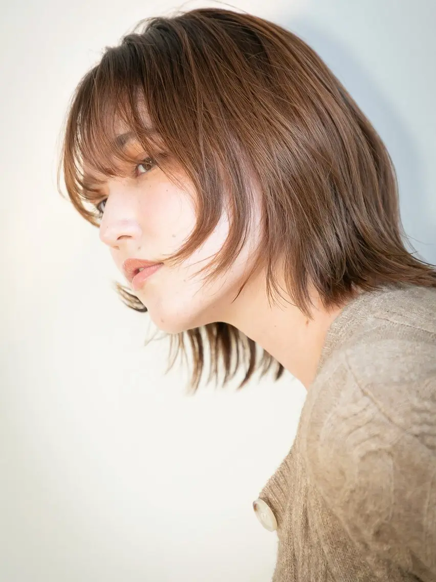 ツヤ感UPカラー+オージュア2stepトリートメントの写真